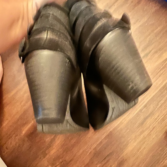 SAM EDLEMAN LEATHER BUCKLE ANKLE BOOTIES SIZE 10 - Picture 15 of 16